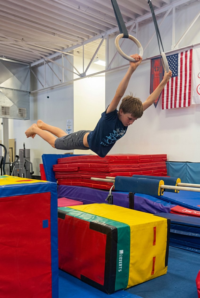 Advanced Gymnastics class at Interstellar Gymnastics