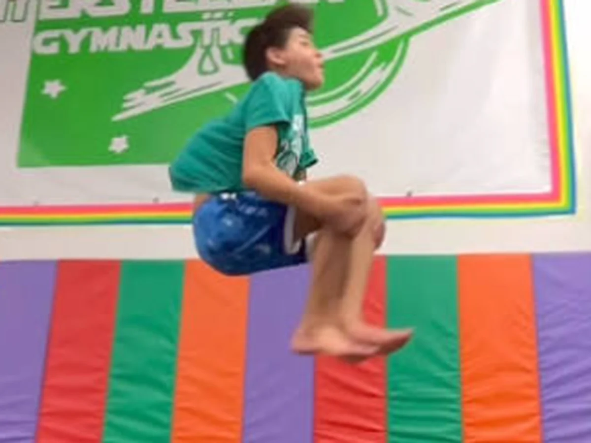 Open gym time at Interstellar Gymnastics summer camp in Santa Clara, CA