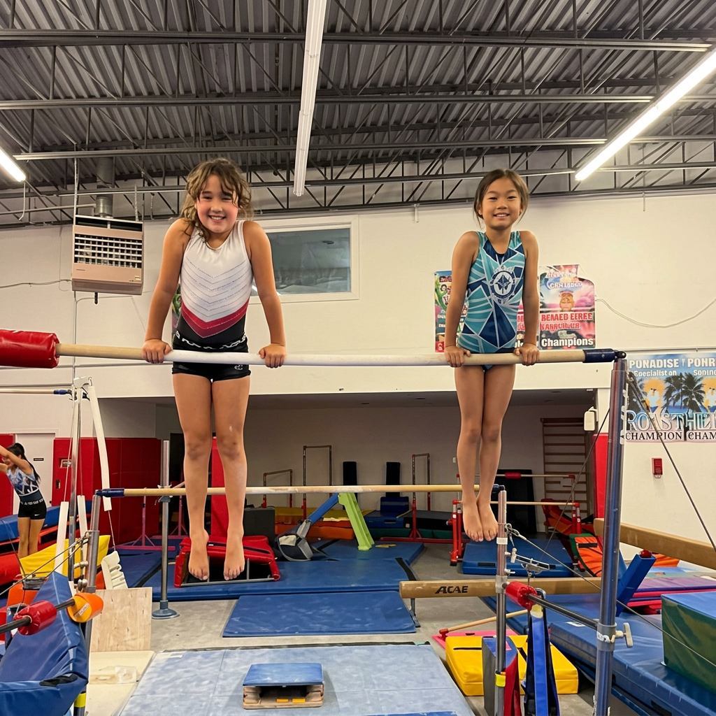 Beginner Gymnastics class at Interstellar Gymnastics