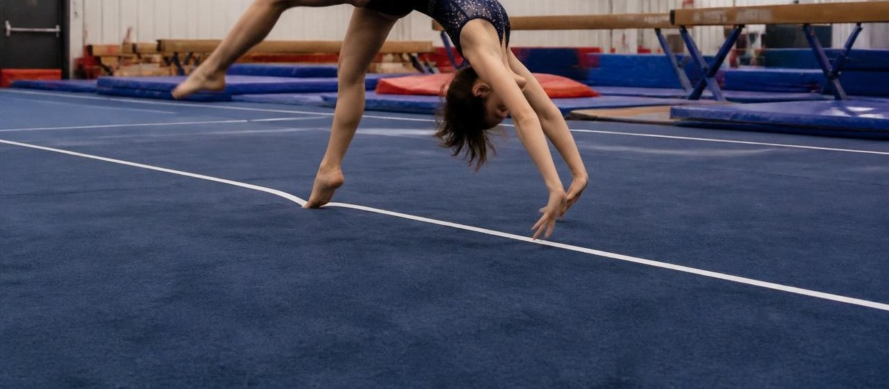 Intermediate Gymnastics class at Interstellar Gymnastics in Santa Clara